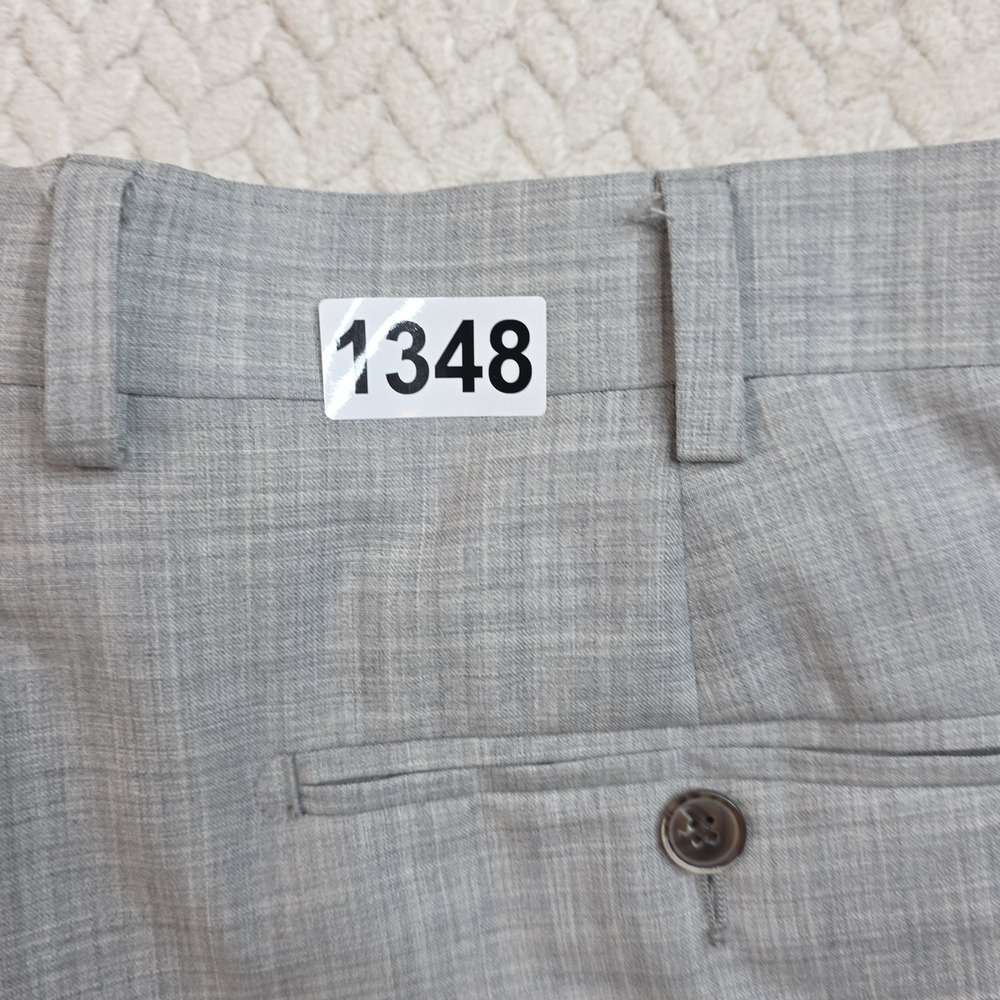 Suitsupply Soho Light Gray 100% Wool Vitale Barberis Canonico Dress Pants 38x34 - Picture 8 of 8